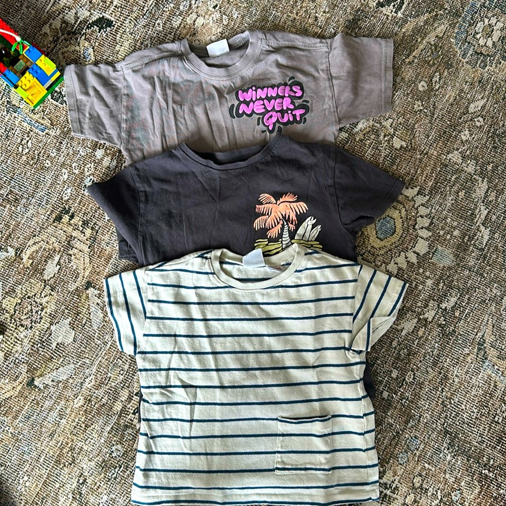 Toddler Boy ZARA t-shirt bundle size 3-4T